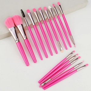 Professional Makeup Brushes Soft Synthetic Fiber Plastic Handle For Powder Blush Eyeshadow Brow Beauty Tools