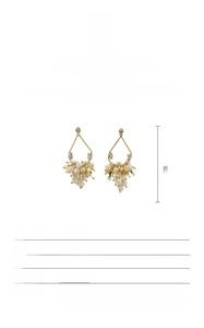 Tableau détaillé des tailles pour boucles d'oreilles perles baroques avec placage or S925