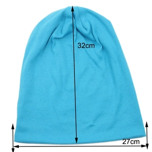 Berretto in maglia blu acceso per uomo e donna, dimensioni 32cm altezza e 27cm larghezza