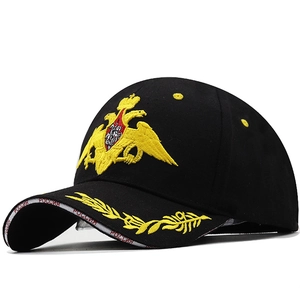 Berretto Da Baseball In Cotone Stemma Russo Ricamato Oro Regolabile Outdoor Sport Patriottico Cappello Uomo Donna