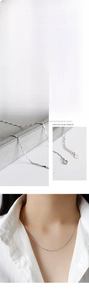 Detail of S925 sterling silver melon seed chain with lobster clasp and S925 heart tag