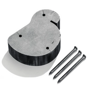 Stainless steel C-shape bracelet bending tool with metal pins for DIY jewelry making