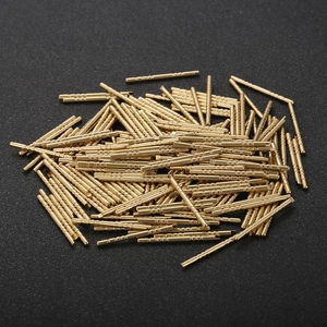 Stainless Steel Connector Pins Gold Plated Grooved Metal Dowel Hardware Fasteners DIY Repair Parts