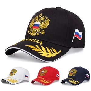 Russia Embroidery Baseball Cap Acrylic Adjustable Sun Protection Sports Hat For Men Women