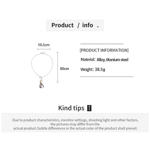 Detailed size specifications of brushed silver elephant pendant necklace for women