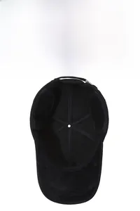Close-up of winter baseball cap with hidden ear flaps and warm fleece lining