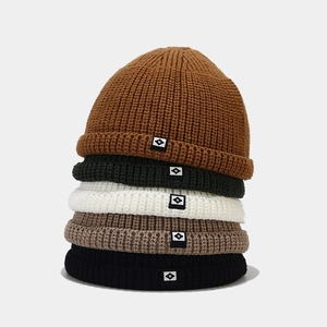 Bonnet En Tricot Miki Hat Beanie Skullcap Avec Logo N Bord Roulé Chaud Hiver Acrylique Pour Hommes Femmes