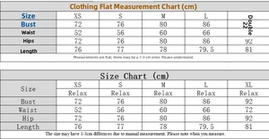 Detailed size chart in cm for sexy bodycon dress including bust, waist, and hip measurements