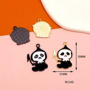 Macro detail of alloy skeleton pendant with dimensions 30MM by 21MM and weight 2.6G