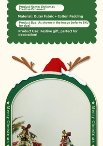 Detailed view of handmade fabric Christmas tree ornaments with soft padded filling