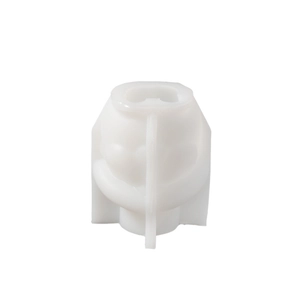 3D gnome silicone mold for DIY candles and plaster crafts, translucent flexible material