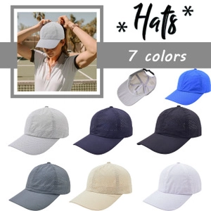 Detail showcasing seven color options for this breathable corduroy baseball cap for women