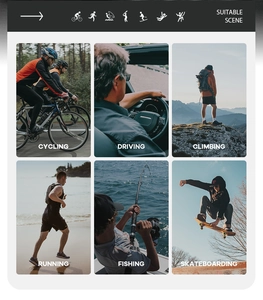 Sunglasses suitable for cycling, driving, hiking, running, fishing and skateboarding