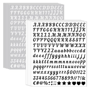 Handwritten Alphabet Number Stickers Vinyl Waterproof Self Adhesive For DIY Journal Crafts Mailbox Decorations