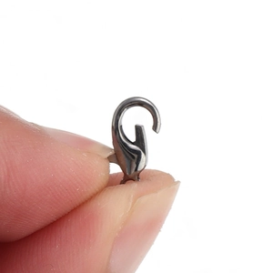 50-piece pack of gun black zinc alloy lobster clasps for jewelry making DIY projects