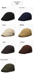 Détail de casquettes plates multicolores avec broderie 3D et boucles réglables