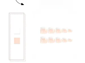 Detailed set of 10 white French tip press-on toenails in elegant pink base color