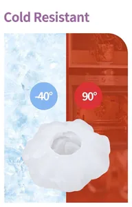 Molde de silicona floral resistente a temperaturas de -40°C a 90°C para hornear