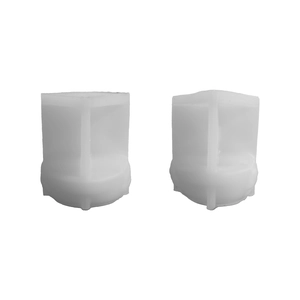 Gentleman skull candle holder silicone mold for DIY Halloween plaster and resin crafts