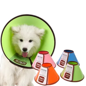 Pet Elizabeth Collar Protective Recovery Cone Anti-Lick Bite Plastic Adjustable Soft Edge For Dogs Cats Surgery Grooming