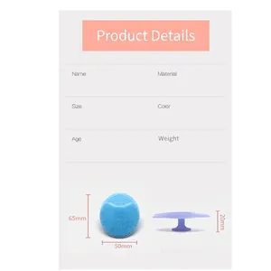 Oval food-grade silicone baby hair brush for gentle scalp massage and pore cleansing