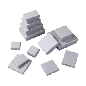 Gray luxury jewelry box set in various sizes for rings necklaces and watches