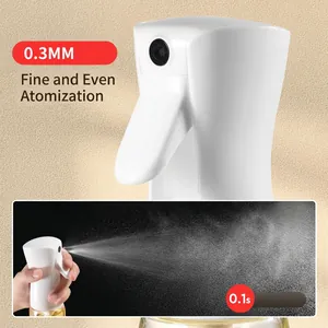 500ml glass oil sprayer with 0.3mm nozzle and 0.1s fast atomization for kitchen use