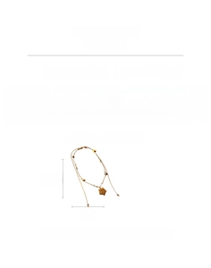 Spécifications du collier étoile en oeil de tigre avec longueur 40,5 cm et poids 6,1 g