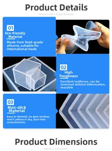 Macro detail of high-toughness cube silicone mold showing flexible non-stick material