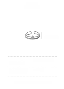 Detail showing S925 sterling silver double-layer crown ring with sparkling zircons