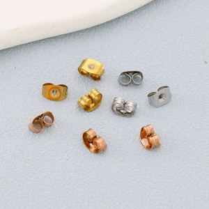 Butterfly Earring Backs Stainless Steel Secure Non Slip DIY Jewelry Making Finding Accessory Gold Plated