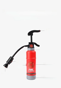 Detailed functional diagram of toy fire extinguisher with water spray features and parts