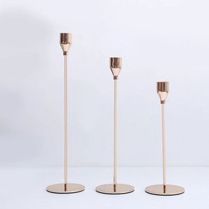 Minimalistische Metalen Kandelaar Standaard En Tafelkaarsen Voor Eettafel Bruiloft Feest Huis Decoratie