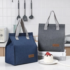 Insulated Lunch Bag Portable Oxford Cloth Thermal Lunch Box Tote Waterproof Reusable Meal Prep Bag For School Work Picnic