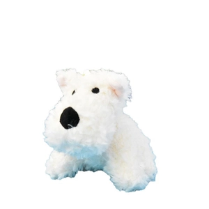 Χαριτωμένο λευκό West Highland Terrier λούτρινο σκυλάκι μπρελόκ για διακόσμηση τσάντας.