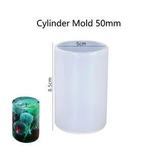 Stampo in silicone da 5x8,5cm per candele cilindriche fai-da-te e sapone in resina