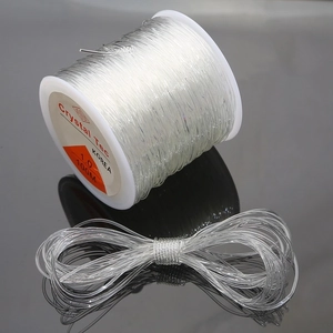 Professional 1.0mm 100M clear elastic crystal cord roll for DIY jewelry beading