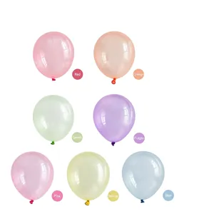 Crystal Transparent Latex Balloons Round Colorful Party Birthday Wedding Decoration Atmosphere Ornament