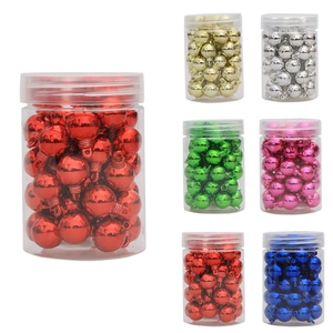 Palline Di Natale Lucide In Plastica Galvanizzata Mini Ciondoli Appesi Per Decorazione Albero Di Festa Casa