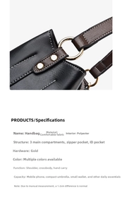 Detail of premium black pebble leather bucket bag with gold hardware and reinforced stitching