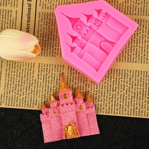 Castle Silicone Fondant Cake Mold 3D Fairy Tale House Shape For Baking Chocolate Resin Clay DIY Decoration