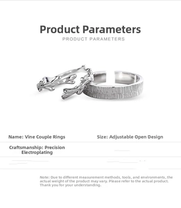 Detailed macro view of silver tree vine rings with adjustable bands and bark texture