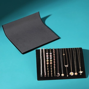 Creative S-shaped necklace display board stand for various golden fashion jewelry