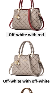 Vertical view of women's handbags with quilted patterns and elegant metal charms