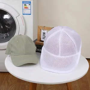 Thick sandwich mesh laundry bag for baseball caps to prevent deformation in washing machines