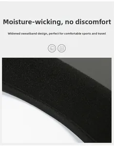 Detail of widened black moisture-wicking sweatband on a summer straw sun hat