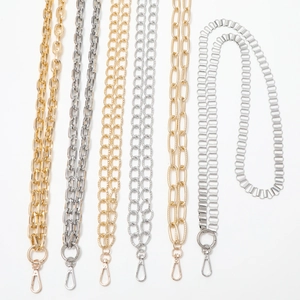 Metal Chain Bag Strap Crossbody Phone Lanyard Aluminum Replacement Shoulder Belt With Lobster Clasps DIY Accessories