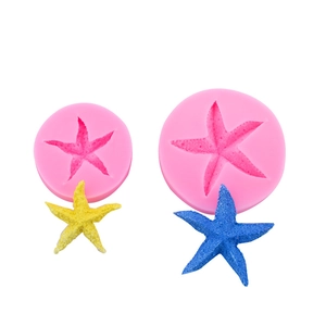 Stampi in silicone stella marina rosa e decorazioni fondente creature marine DIY