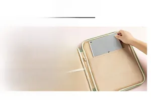 Close-up of smooth zipper closure and internal storage pocket for 13 inch laptop bag