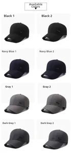 Herren-Baseballkappen in Schwarz, Navy und Grau mit klassischen Metallemblemen